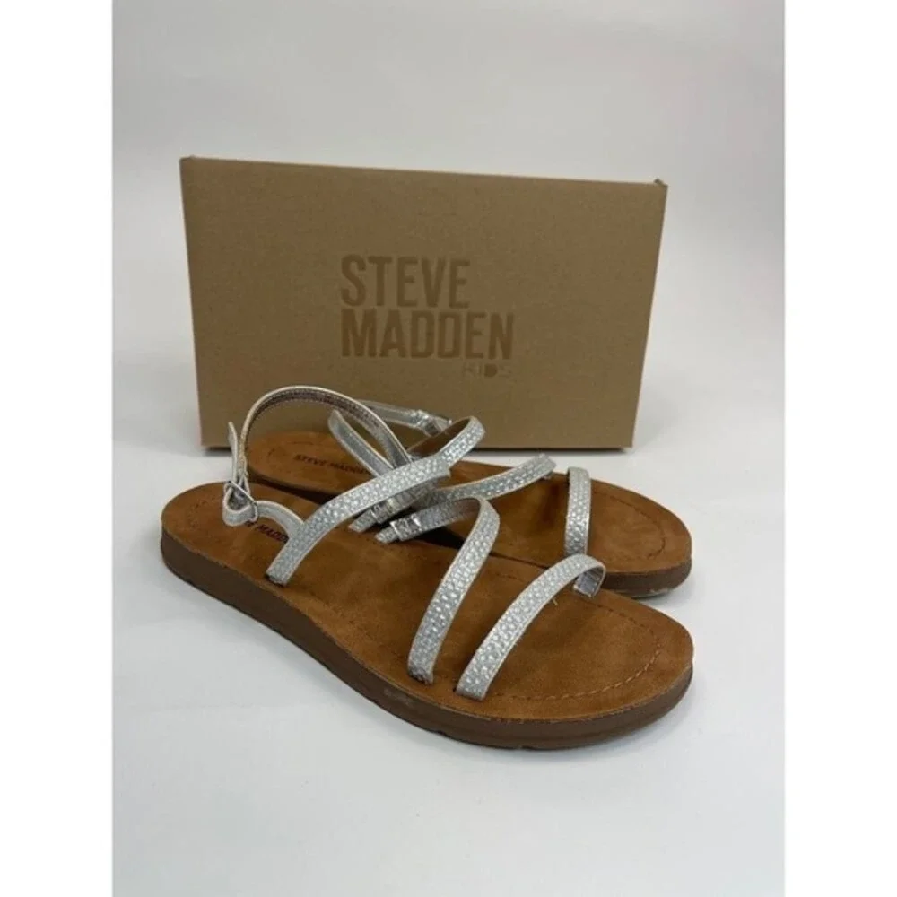 Steve‎ Madden Jpolly Rhinestone sandals Size 4